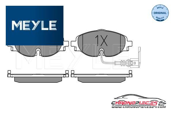 Achat de MEYLE 025 256 8320 Kit de plaquettes de frein, frein à disque pas chères