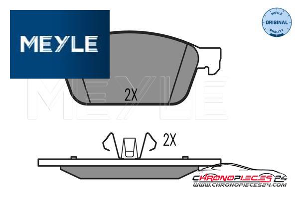 Achat de MEYLE 025 257 3618 Kit de plaquettes de frein, frein à disque pas chères