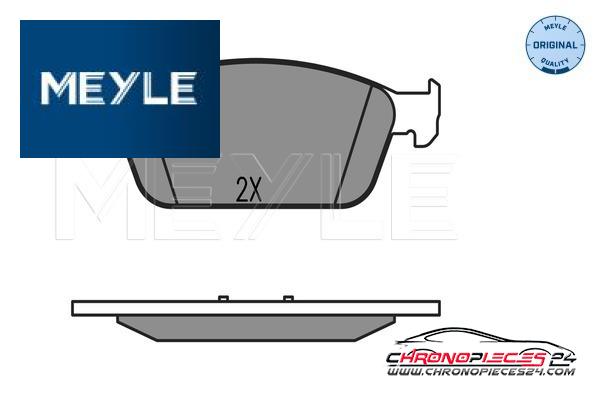 Achat de MEYLE 025 257 3618 Kit de plaquettes de frein, frein à disque pas chères