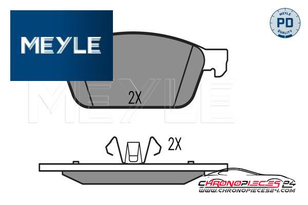 Achat de MEYLE 025 257 3618/PD Kit de plaquettes de frein, frein à disque pas chères