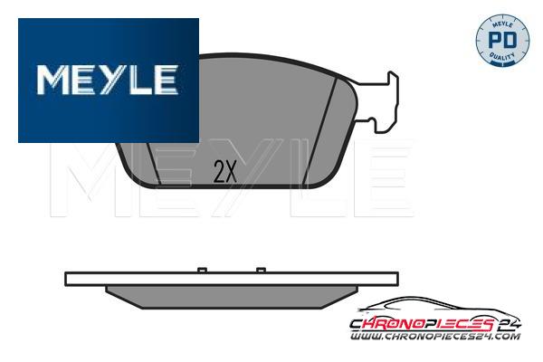 Achat de MEYLE 025 257 3618/PD Kit de plaquettes de frein, frein à disque pas chères