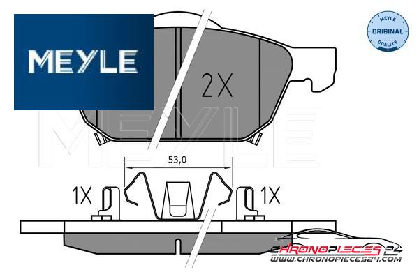 Achat de MEYLE 025 258 0417 Kit de plaquettes de frein, frein à disque pas chères