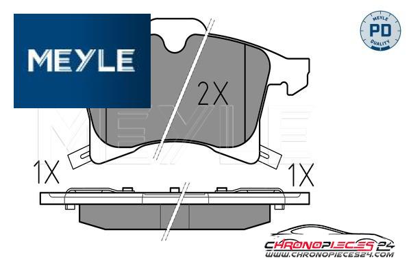 Achat de MEYLE 025 283 3219/PD Kit de plaquettes de frein, frein à disque pas chères