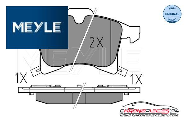 Achat de MEYLE 025 283 3219/W Kit de plaquettes de frein, frein à disque pas chères