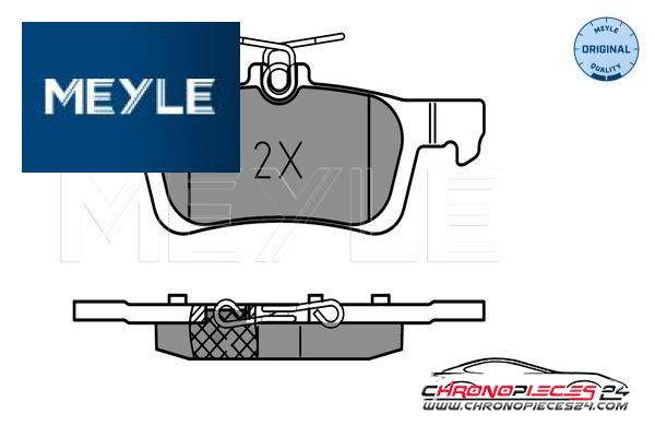 Achat de MEYLE 025 258 4116 Kit de plaquettes de frein, frein à disque pas chères