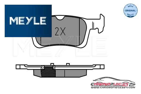 Achat de MEYLE 025 258 4116 Kit de plaquettes de frein, frein à disque pas chères