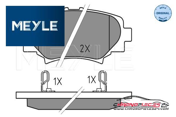 Achat de MEYLE 025 258 7814 Kit de plaquettes de frein, frein à disque pas chères