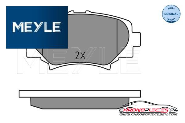 Achat de MEYLE 025 258 7814 Kit de plaquettes de frein, frein à disque pas chères