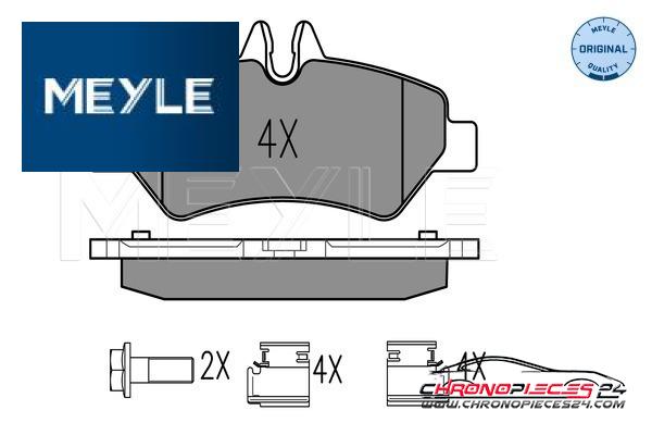 Achat de MEYLE 025 291 9019 Kit de plaquettes de frein, frein à disque pas chères