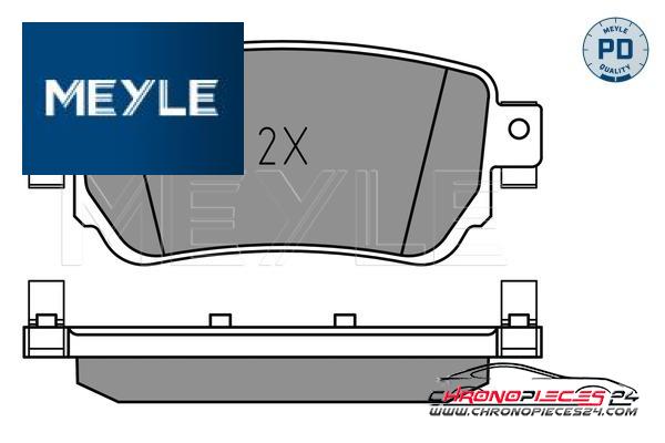 Achat de MEYLE 025 259 6515/PD Kit de plaquettes de frein, frein à disque pas chères