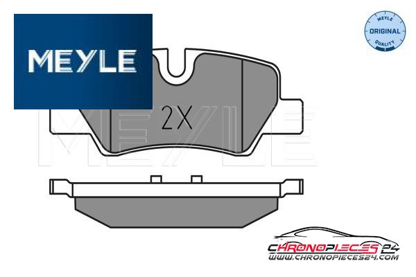 Achat de MEYLE 025 259 8016 Kit de plaquettes de frein, frein à disque pas chères