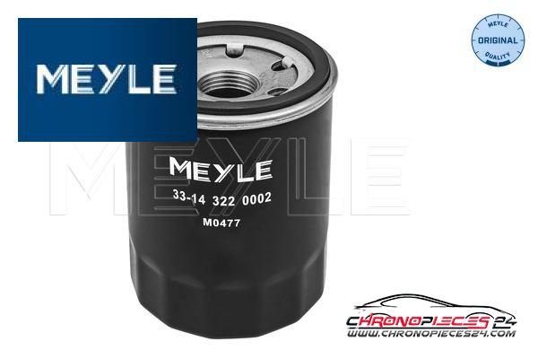 Achat de MEYLE 33-14 322 0002 Filtre à huile pas chères