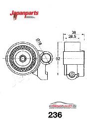 Achat de JAPANPARTS BE-236 Tendeur de courroie, courroie crantée pas chères