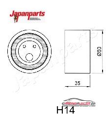 Achat de JAPANPARTS BE-H14 Tendeur de courroie, courroie crantée pas chères