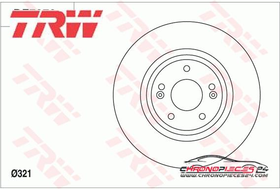 Achat de TRW DF7973 Disque de frein pas chères