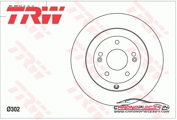 Achat de TRW DF7996 Disque de frein pas chères