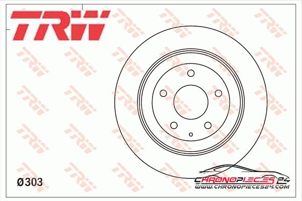 Achat de TRW DF8053 Disque de frein pas chères