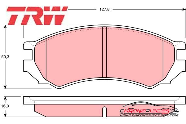 Achat de TRW GDB1005 Kit de plaquettes de frein, frein à disque pas chères