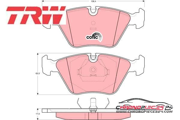 Achat de TRW GDB1064 Kit de plaquettes de frein, frein à disque pas chères