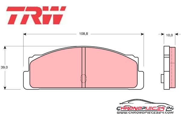 Achat de TRW GDB107 Kit de plaquettes de frein, frein à disque pas chères