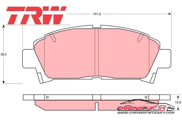 Achat de TRW GDB1145 Kit de plaquettes de frein, frein à disque pas chères