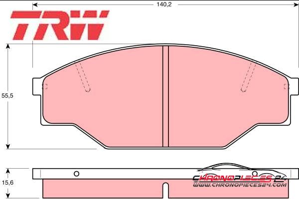 Achat de TRW GDB1181 Kit de plaquettes de frein, frein à disque pas chères