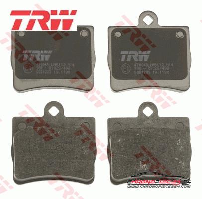 Achat de TRW GDB1283 Kit de plaquettes de frein, frein à disque pas chères