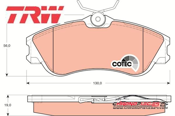 Achat de TRW GDB1295 Kit de plaquettes de frein, frein à disque pas chères