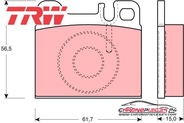 Achat de TRW GDB1331 Kit de plaquettes de frein, frein à disque pas chères