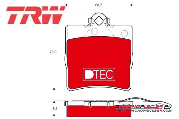 Achat de TRW GDB1335DTE Kit de plaquettes de frein, frein à disque pas chères