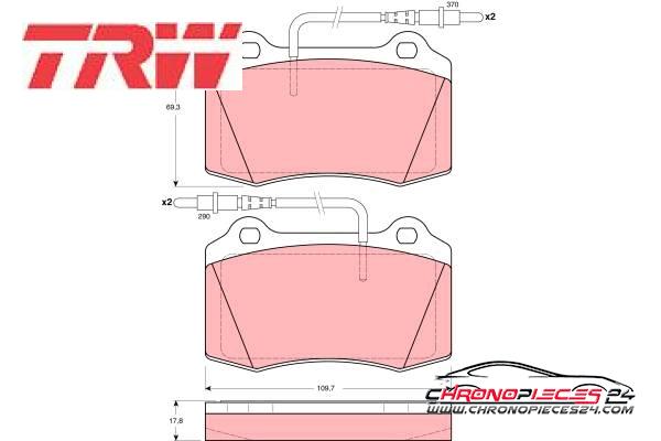 Achat de TRW GDB1359 Kit de plaquettes de frein, frein à disque pas chères