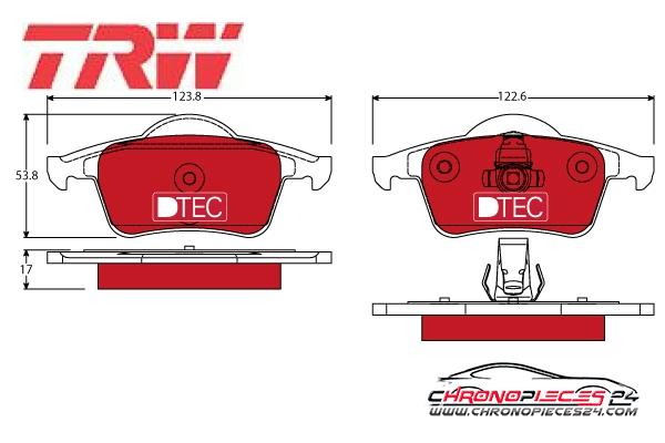 Achat de TRW GDB1389DTE Kit de plaquettes de frein, frein à disque pas chères