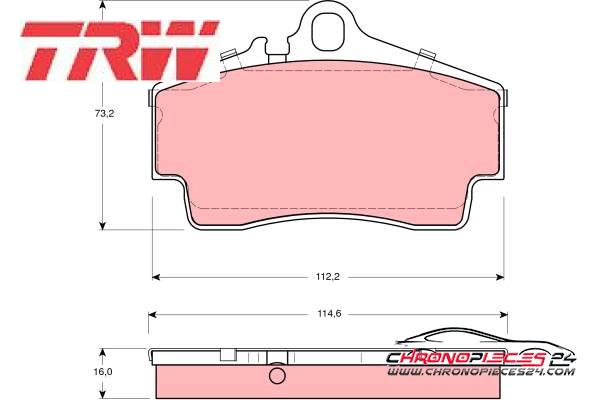 Achat de TRW GDB1395 Kit de plaquettes de frein, frein à disque pas chères