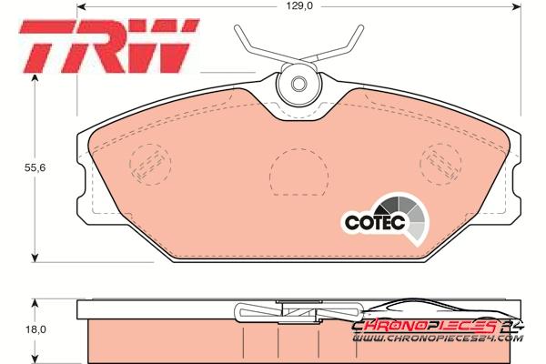 Achat de TRW GDB1405 Kit de plaquettes de frein, frein à disque pas chères