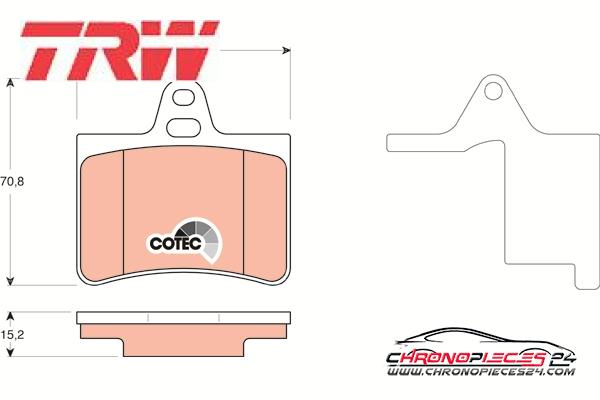 Achat de TRW GDB1450 Kit de plaquettes de frein, frein à disque pas chères