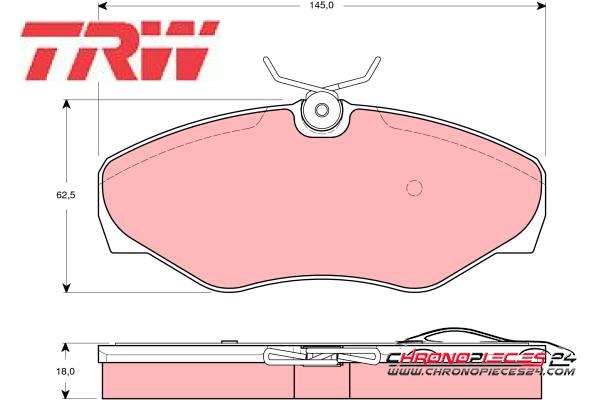 Achat de TRW GDB1466 Kit de plaquettes de frein, frein à disque pas chères