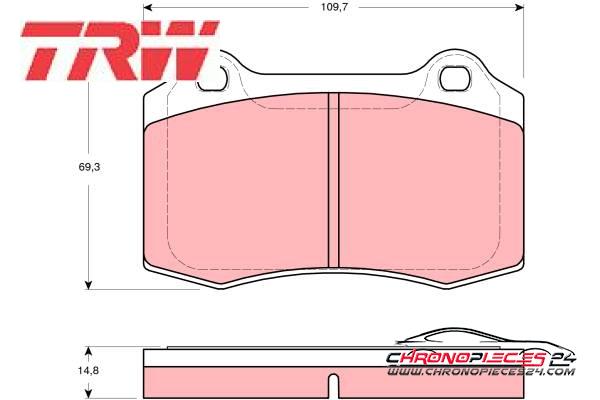 Achat de TRW GDB1513 Kit de plaquettes de frein, frein à disque pas chères