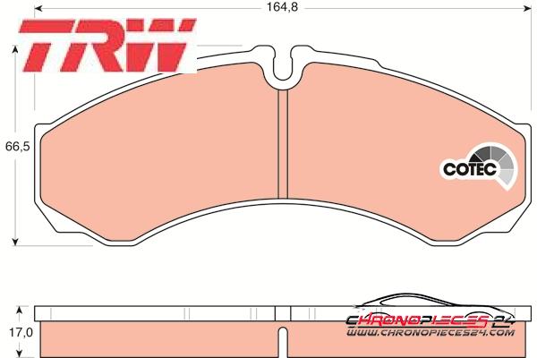 Achat de TRW GDB1534 Kit de plaquettes de frein, frein à disque pas chères