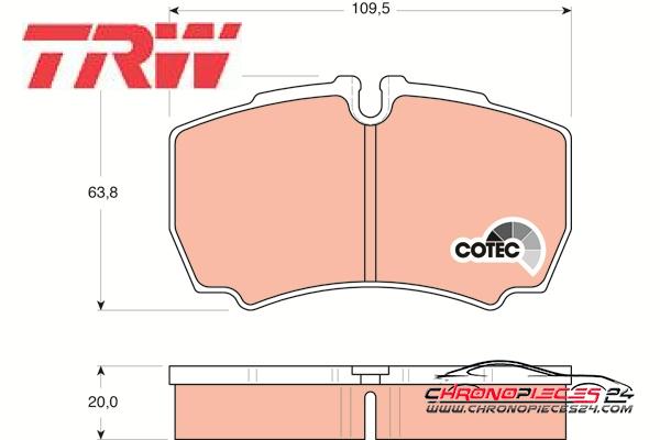 Achat de TRW GDB1535 Kit de plaquettes de frein, frein à disque pas chères