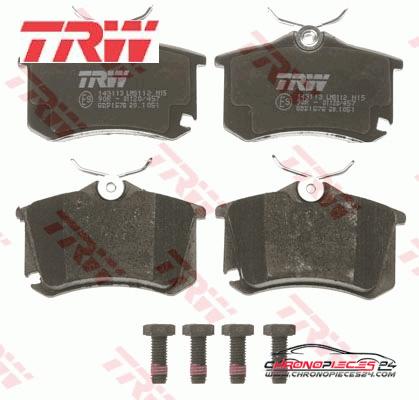 Achat de TRW GDB1578 Kit de plaquettes de frein, frein à disque pas chères