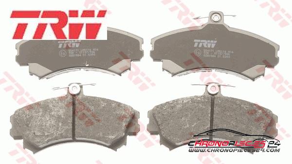 Achat de TRW GDB1584 Kit de plaquettes de frein, frein à disque pas chères