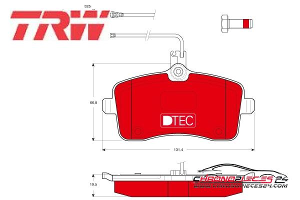 Achat de TRW GDB1594DTE Kit de plaquettes de frein, frein à disque pas chères