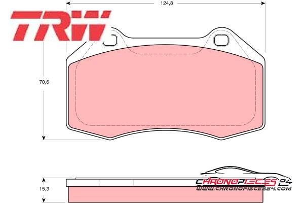 Achat de TRW GDB1606 Kit de plaquettes de frein, frein à disque pas chères