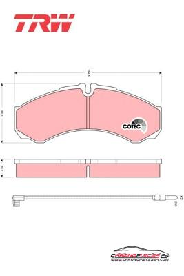 Achat de TRW GDB1609 Kit de plaquettes de frein, frein à disque pas chères