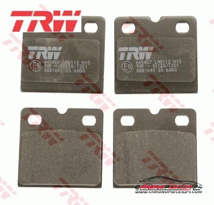 Achat de TRW GDB1641 Kit de plaquettes de frein, disque de frein de stationnement pas chères