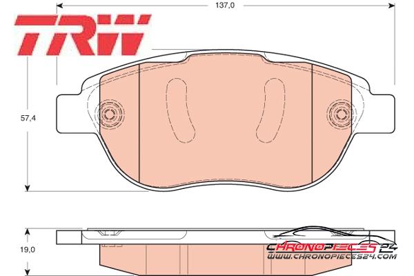 Achat de TRW GDB1669 Kit de plaquettes de frein, frein à disque pas chères