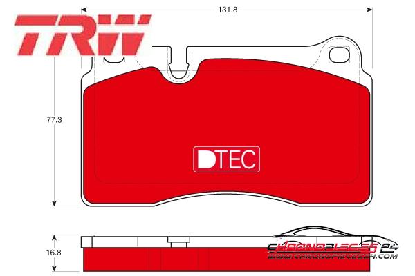 Achat de TRW GDB1670DTE Kit de plaquettes de frein, frein à disque pas chères