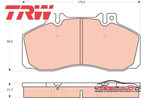 Achat de TRW GDB1695 Kit de plaquettes de frein, frein à disque pas chères