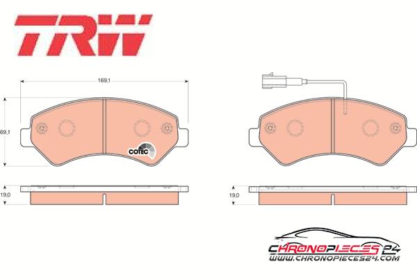 Achat de TRW GDB1703 Kit de plaquettes de frein, frein à disque pas chères