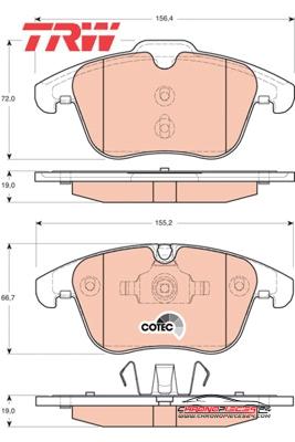 Achat de TRW GDB1705 Kit de plaquettes de frein, frein à disque pas chères